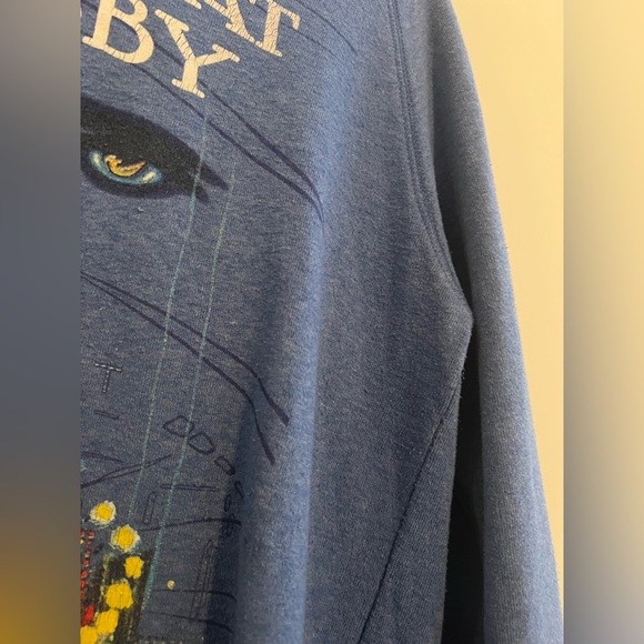 The Great Gatsby Blue Sweatshirt Size Large - Picture 3 of 5